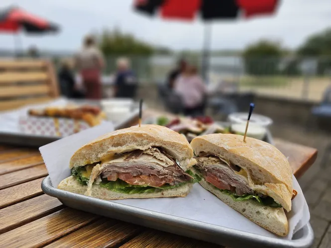 Lunch at Lawson's on the Creek in New Bern, NC