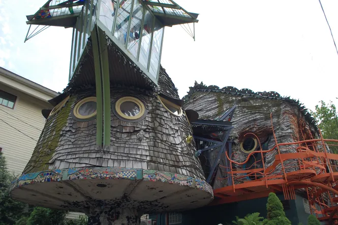 The Mushroom House in the Hyde Park in Cincinnati, OH
