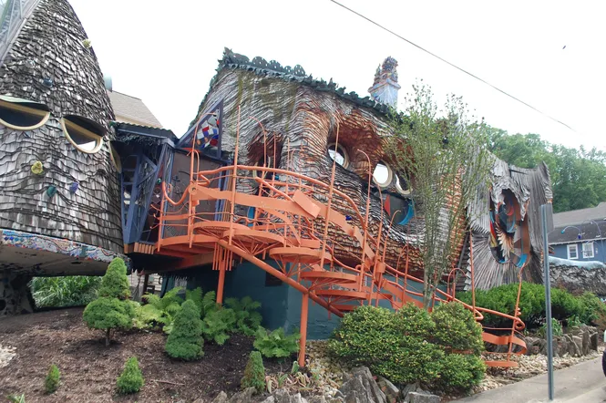 The Mushroom House in the Hyde Park in Cincinnati, OH