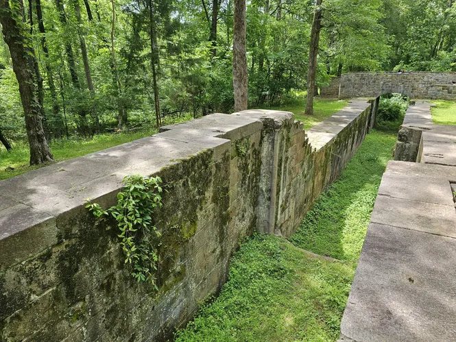 Abandoned Ship Channel at Landsford Canal State Park in York County, SC