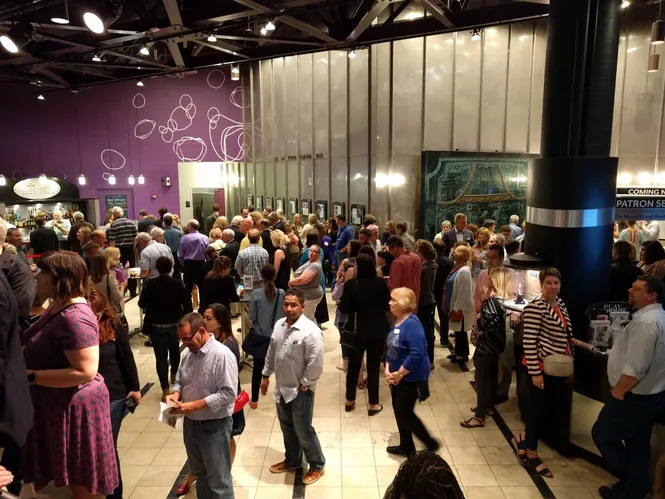 Interior shot of an audience during intermission Cincinnati Playhouse in the Park